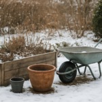 Ogród zimą: co robić z rabatami, donicami i sprzętem po zakończeniu sezonu