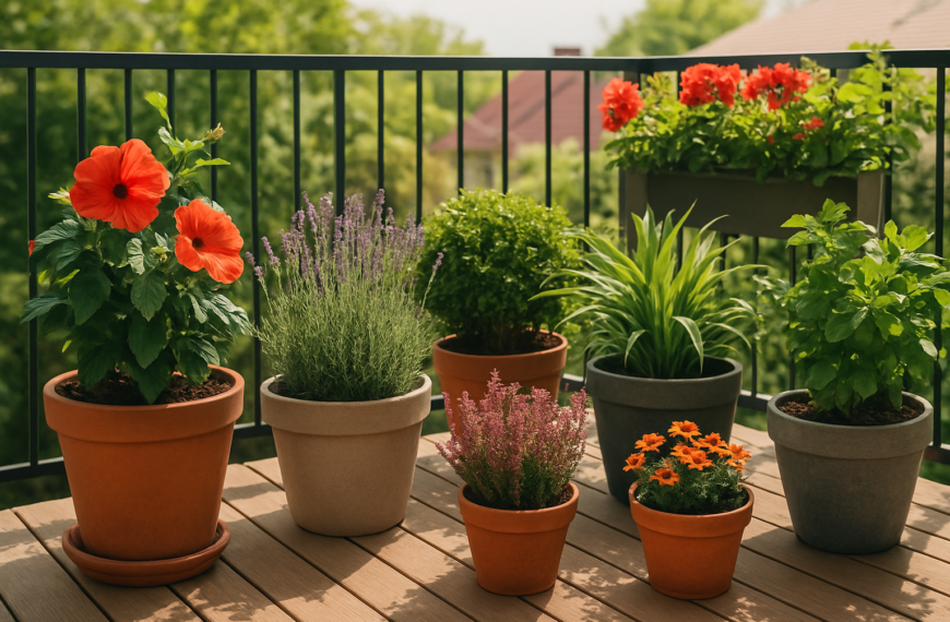 Rośliny do donic na balkon i taras: co sadzić, żeby było efektownie przez cały sezon